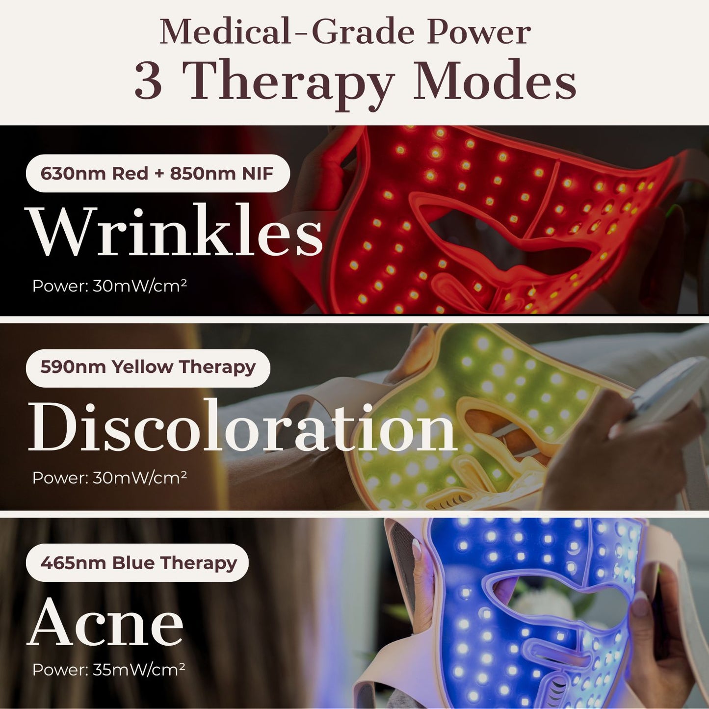 Hatch Halo™ Dermatologist Grade 3-in-1 Light Therapy Mask