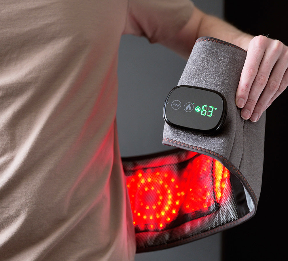 Person wearing the Hatch Belt around the lower back